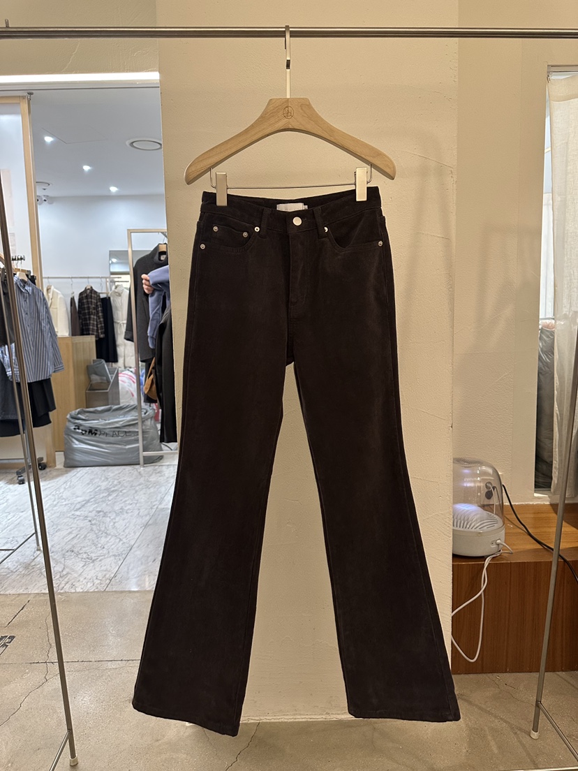 BPLAN韓國代購㊣女裝新品推薦熱賣職業25秋冬休閑褲加絨羊毛BPLAN休閑褲圖色2