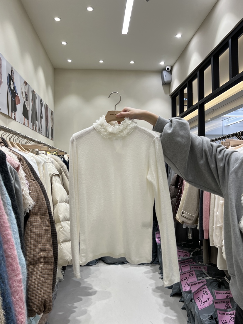 MARIE MARIE韓國直郵㊣女士新品職業熱賣休閑25秋冬長袖T恤MARIE MARIE長袖T恤圖色1