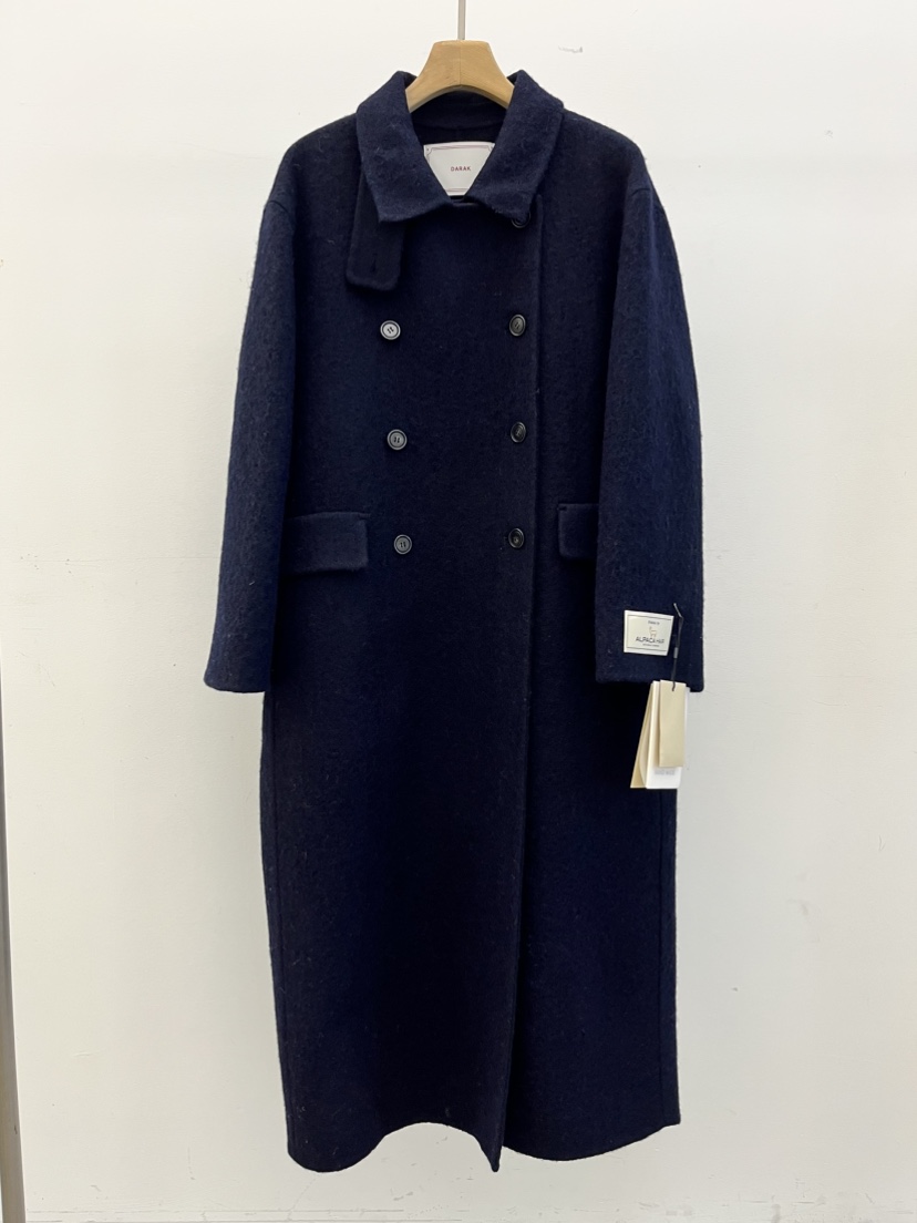DARAK韓國直郵㊣女士新品25秋冬推薦職業熱賣中長款大衣羊駝DARAK中長款大衣圖色2