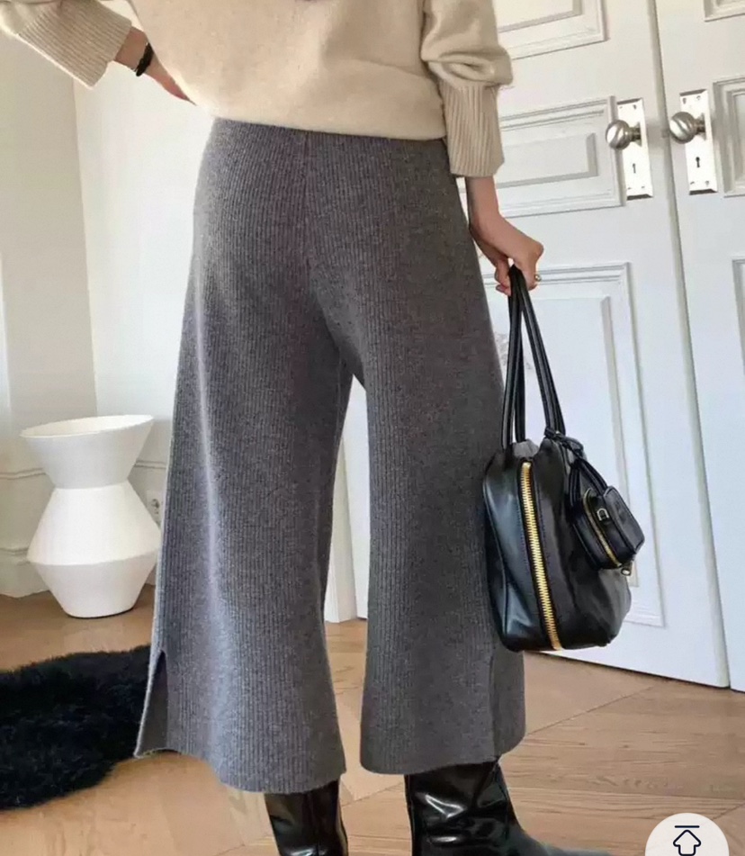 PRIVIE韓國直郵㊣女裝新品人氣熱賣推薦25秋冬休閑褲針織褲PRIVIE休閑褲