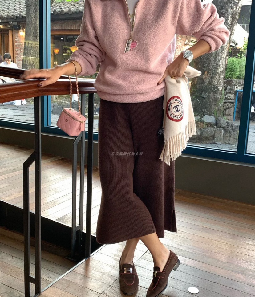 PRIVIE韓國直郵㊣女裝新品人氣熱賣推薦25秋冬休閑褲針織褲PRIVIE休閑褲圖色3