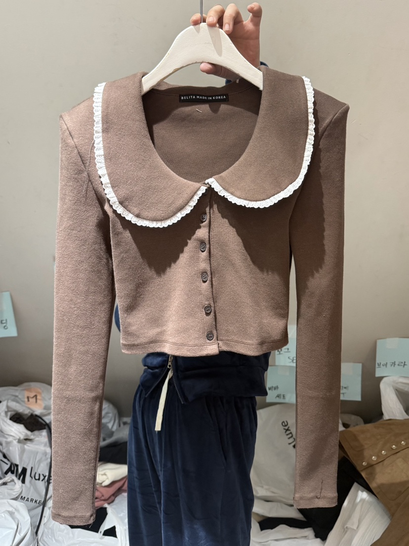 BELITA-L韓國代購㊣女士新款25秋冬推薦人氣職業休閑長袖T恤BELITA-L長袖T恤圖色3