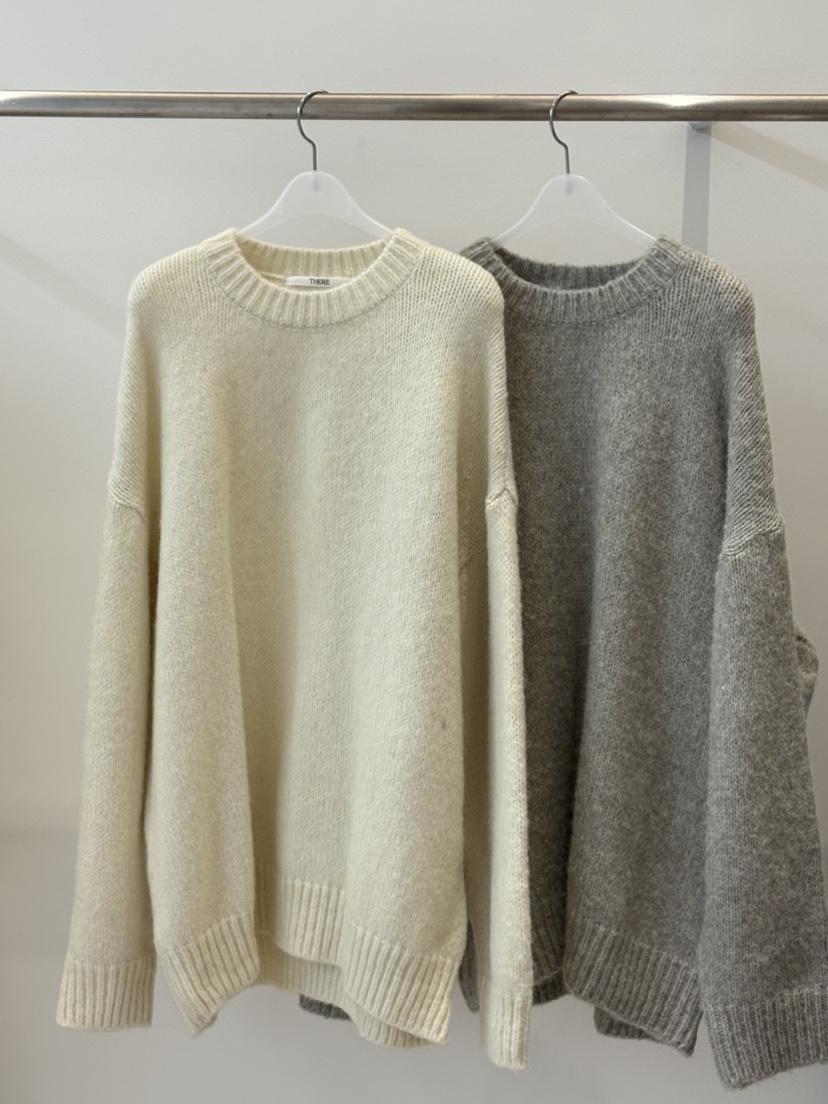 THERE東大門㊣直郵女士新品人氣時尚25秋冬熱賣針織衫馬海毛THERE針織衫