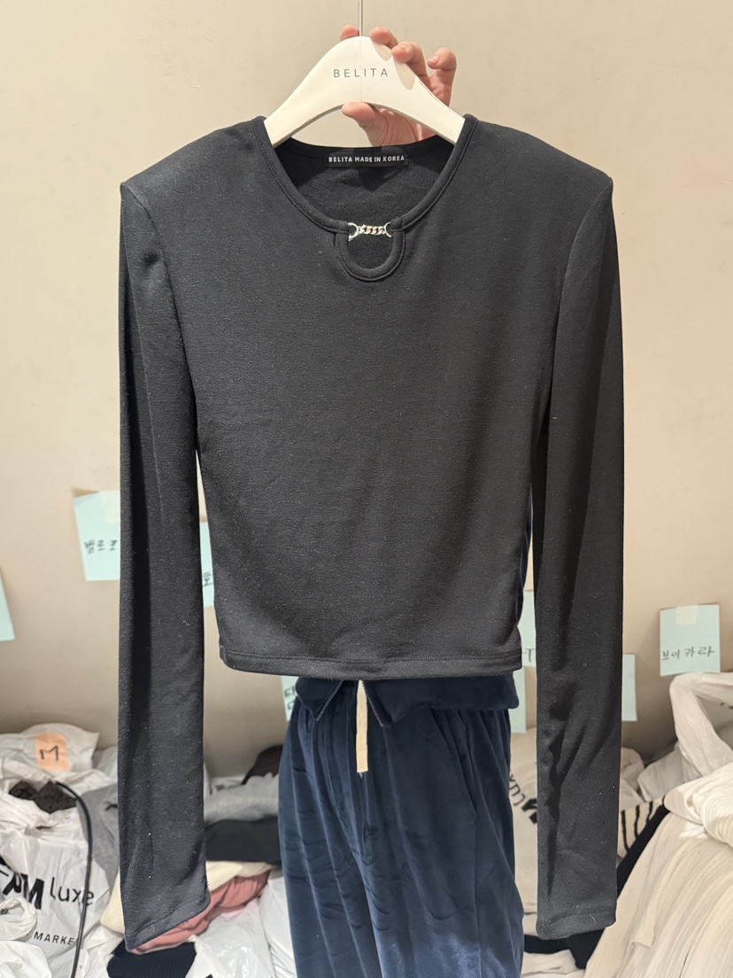BELITA-L東大門㊣代購女裝新款人氣休閑職業時尚熱賣長袖T恤BELITA-L長袖T恤圖色5