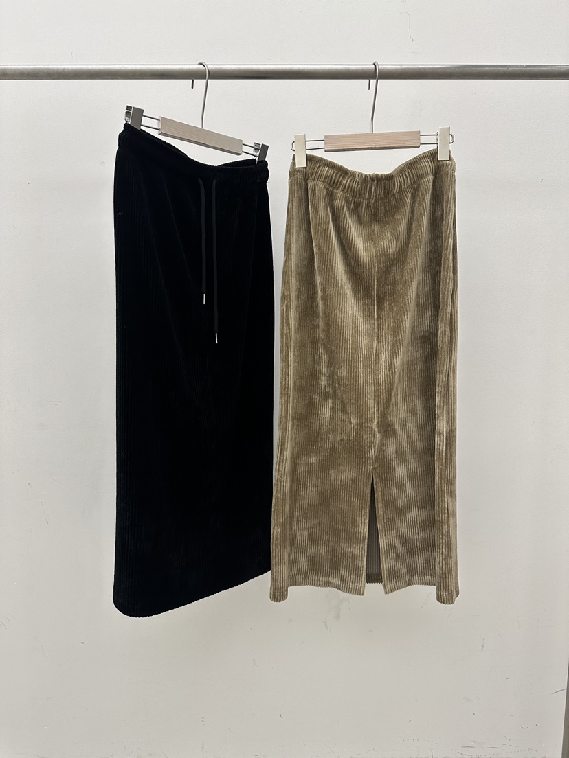 ONL東大門㊣代購女裝新款推薦職業熱賣25秋冬長裙燈芯絨長款ONL長裙