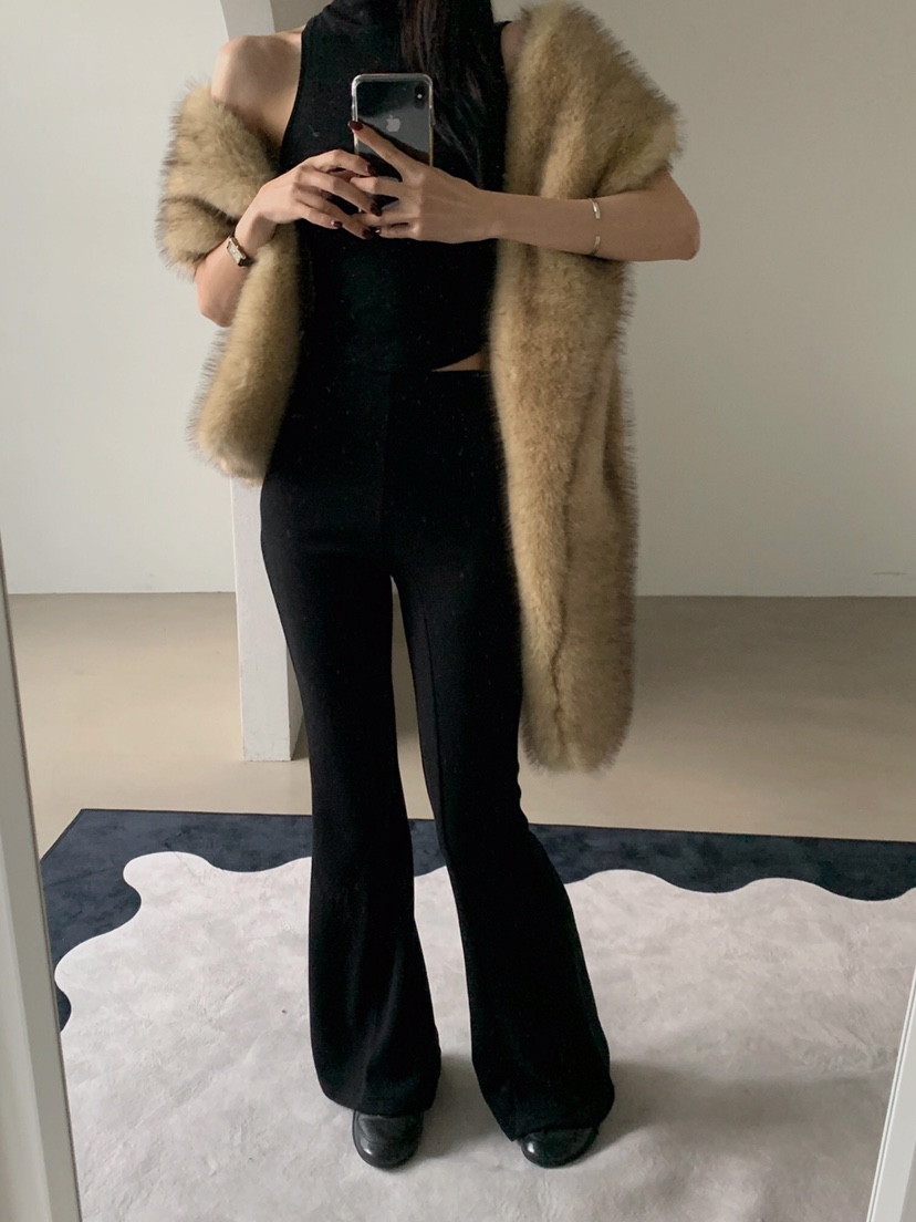 VERANDA東大門㊣代購女士新品推薦人氣熱賣時尚休閑休閑褲抓絨VERANDA休閑褲