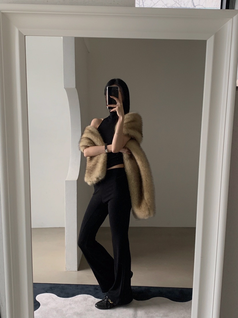 VERANDA東大門㊣代購女士新品推薦人氣熱賣時尚休閑休閑褲抓絨VERANDA休閑褲