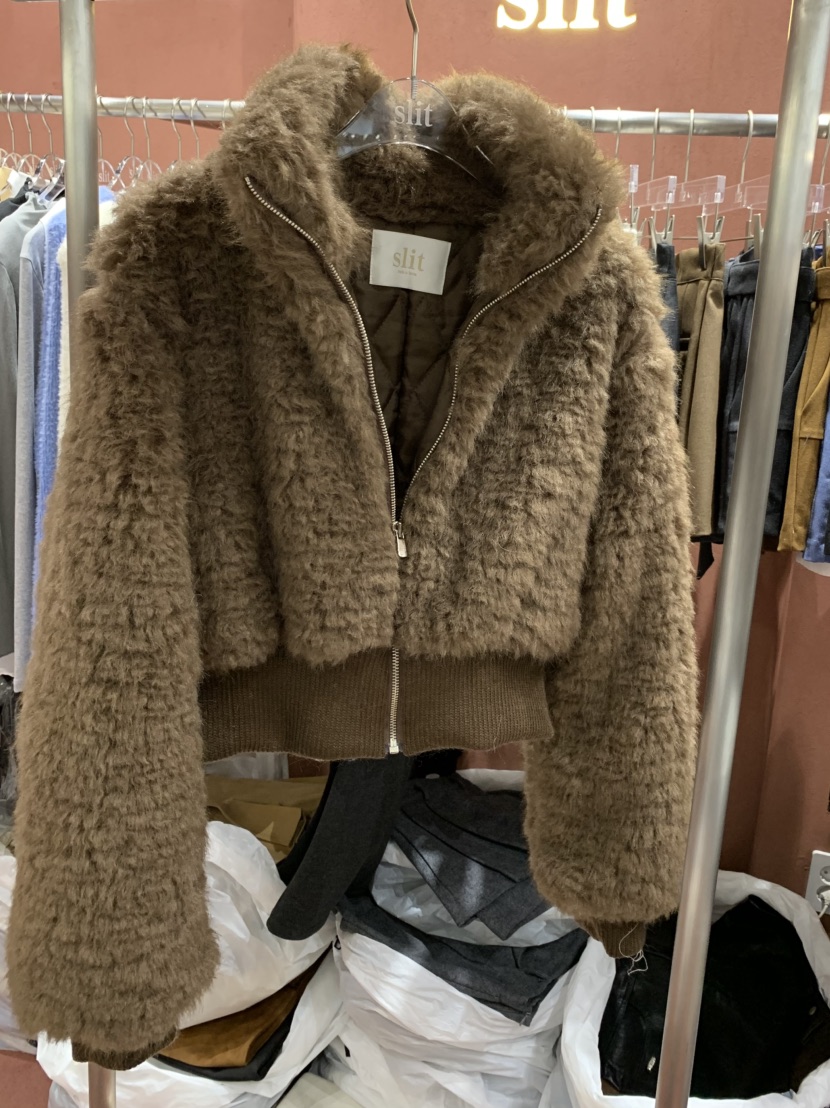 SLIT韓國直郵㊣女裝新品熱賣職業人氣休閑25秋冬真品短款大衣SLIT短款大衣