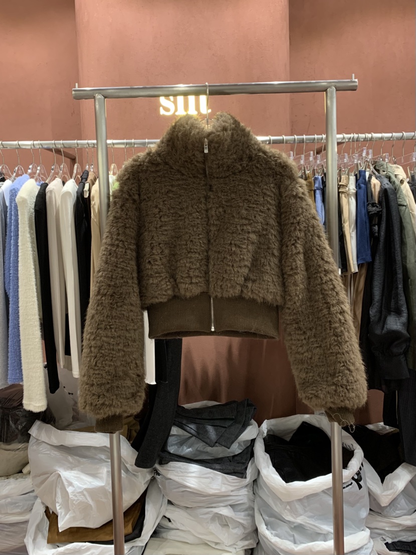 SLIT韓國直郵㊣女裝新品熱賣職業人氣休閑25秋冬真品短款大衣SLIT短款大衣圖色1