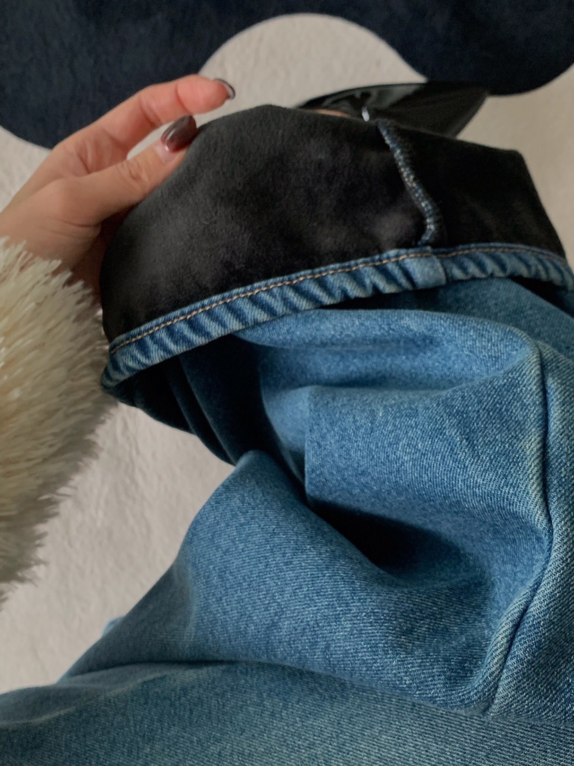 VERANDA韓國直郵㊣女士新款真品休閑時尚職業牛仔褲加絨貂皮VERANDA牛仔褲