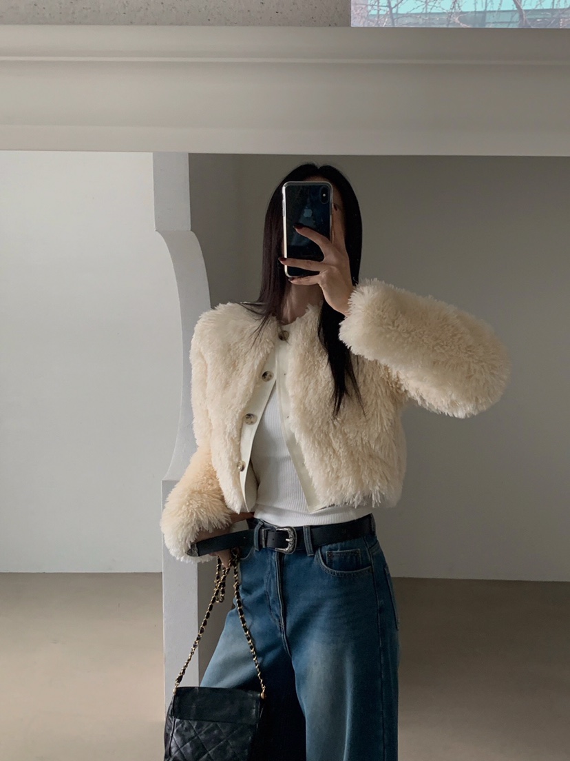 VERANDA東大門㊣實拍女裝新品時尚25秋冬真品職業熱賣短款大衣VERANDA短款大衣