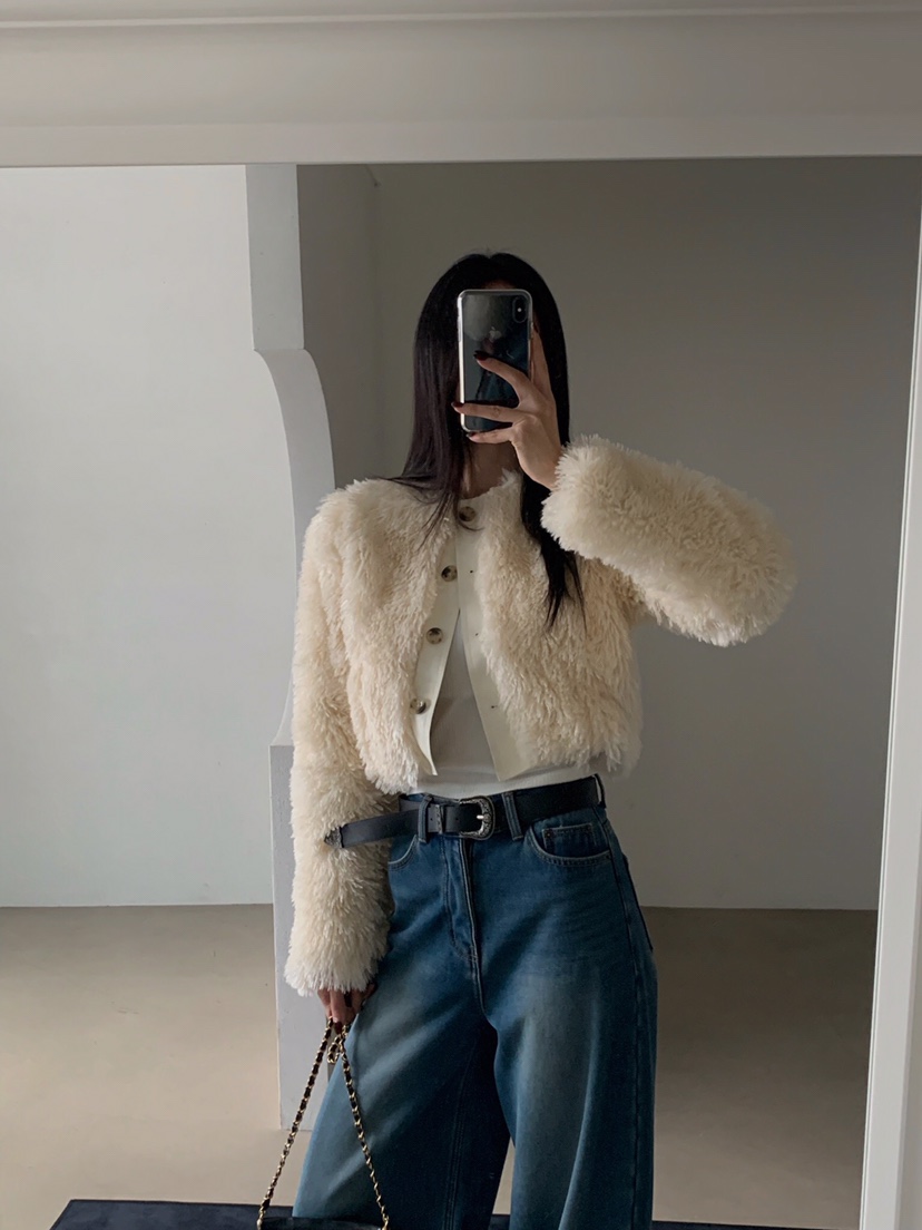 VERANDA東大門㊣實拍女裝新品時尚25秋冬真品職業熱賣短款大衣VERANDA短款大衣