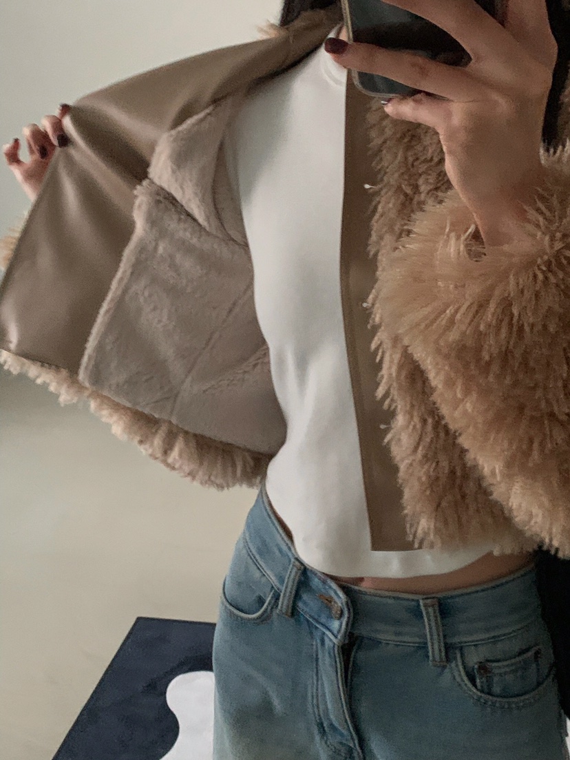 VERANDA東大門㊣實拍女裝新品時尚25秋冬真品職業熱賣短款大衣VERANDA短款大衣