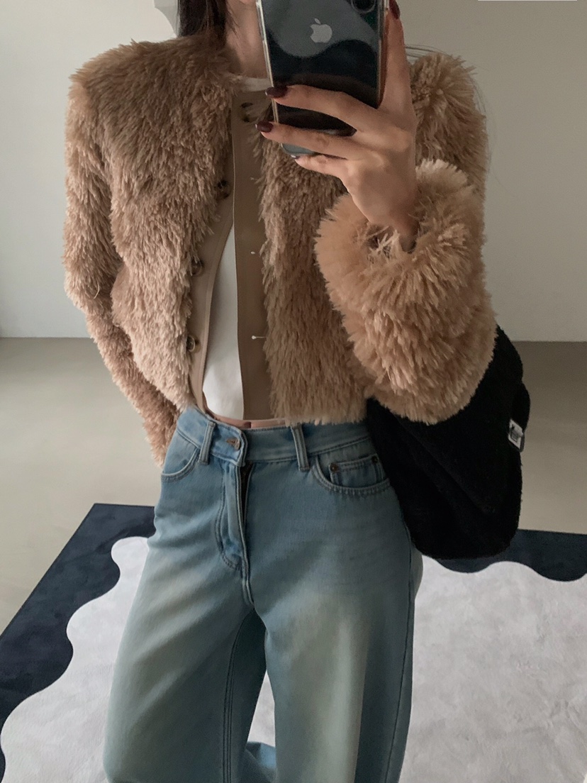 VERANDA東大門㊣實拍女裝新品時尚25秋冬真品職業熱賣短款大衣VERANDA短款大衣