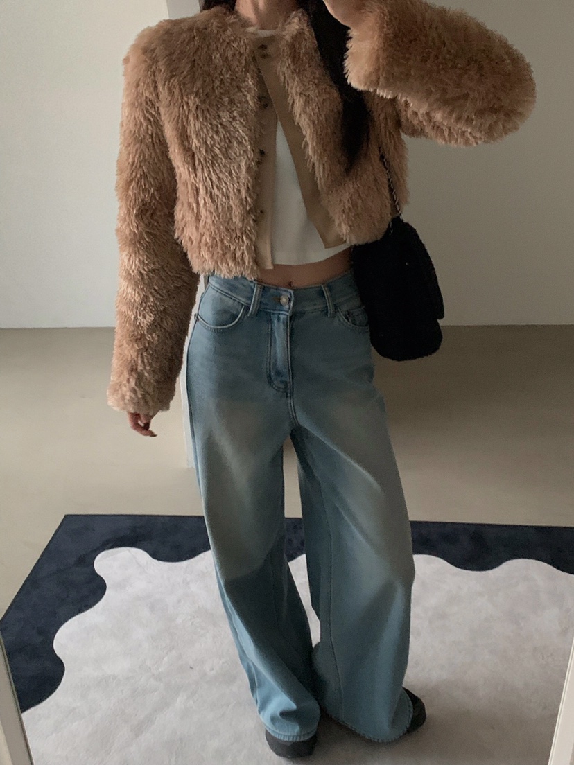 VERANDA東大門㊣實拍女裝新品時尚25秋冬真品職業熱賣短款大衣VERANDA短款大衣