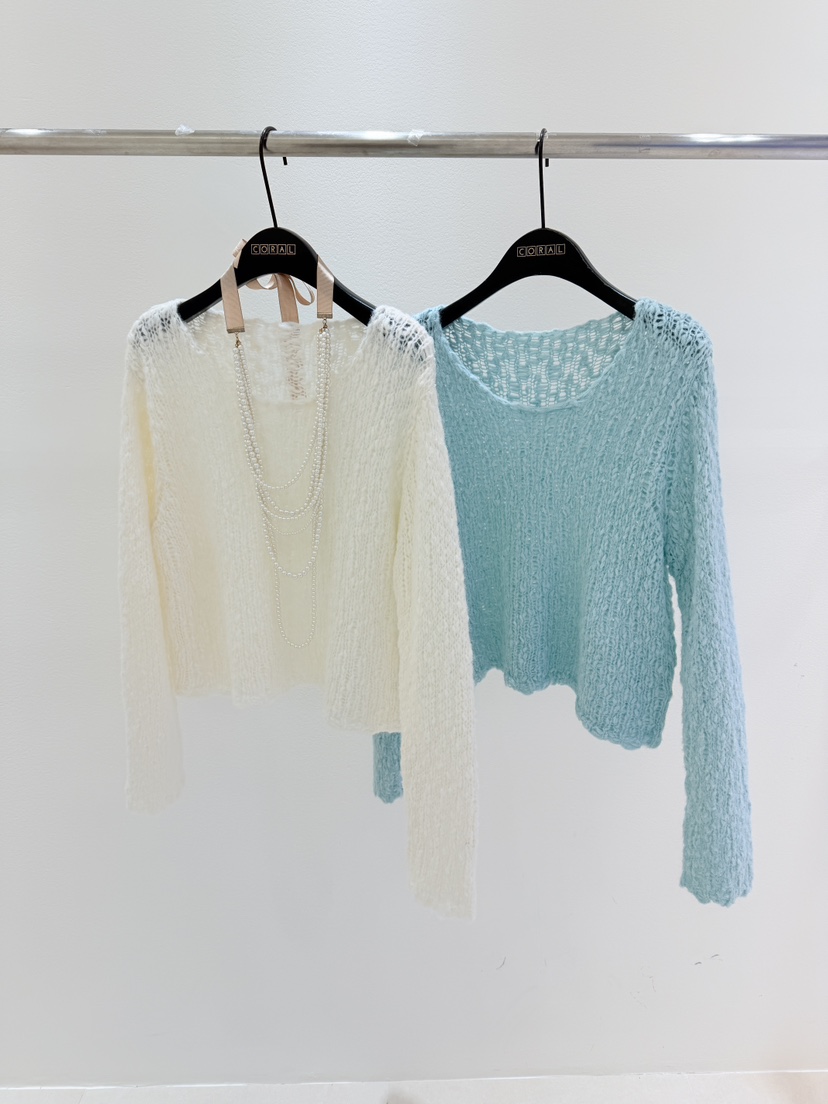 CORAL東大門㊣代購女裝新品職業時尚推薦休閑針織衫不含飾品CORAL針織衫