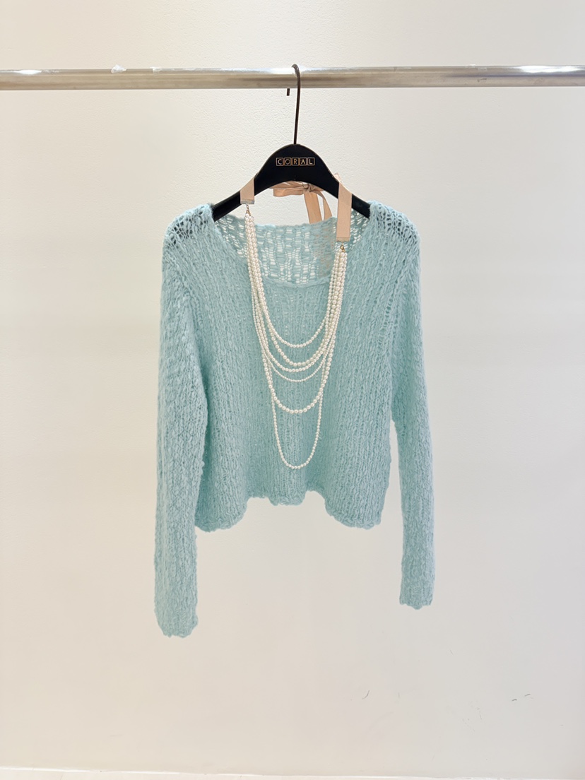 CORAL東大門㊣代購女裝新品職業時尚推薦休閑針織衫不含飾品CORAL針織衫圖色2