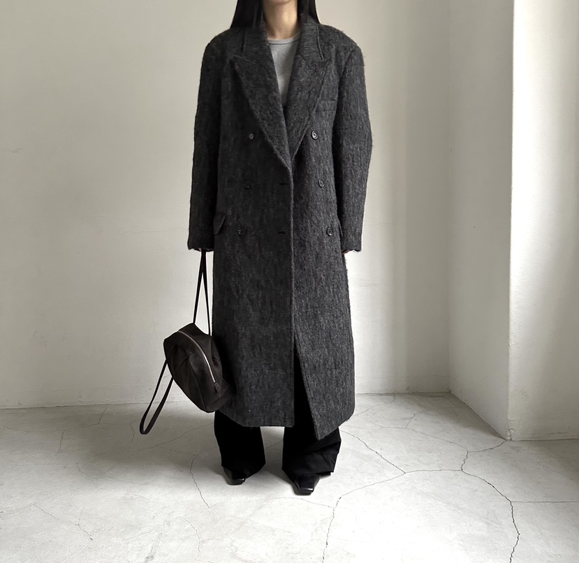 MOMENT東大門㊣實拍女裝新品人氣時尚真品熱賣中長款大衣雙層MOMENT/RECOVER中長款大衣