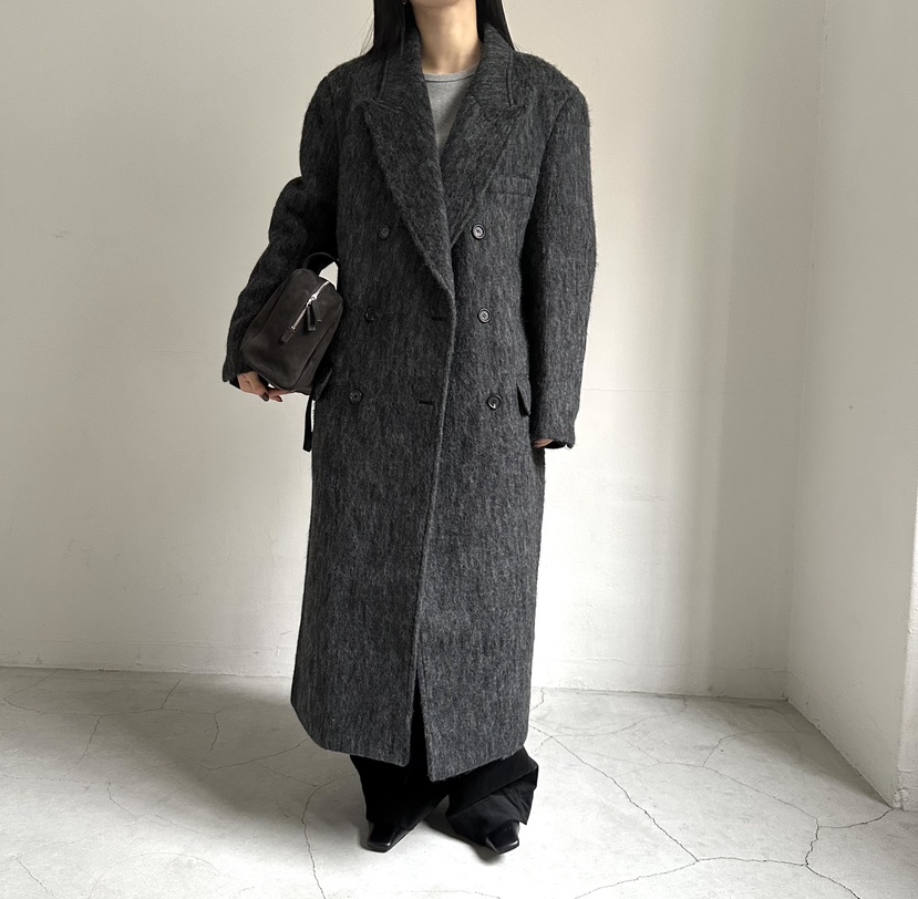 MOMENT東大門㊣實拍女裝新品人氣時尚真品熱賣中長款大衣雙層MOMENT/RECOVER中長款大衣