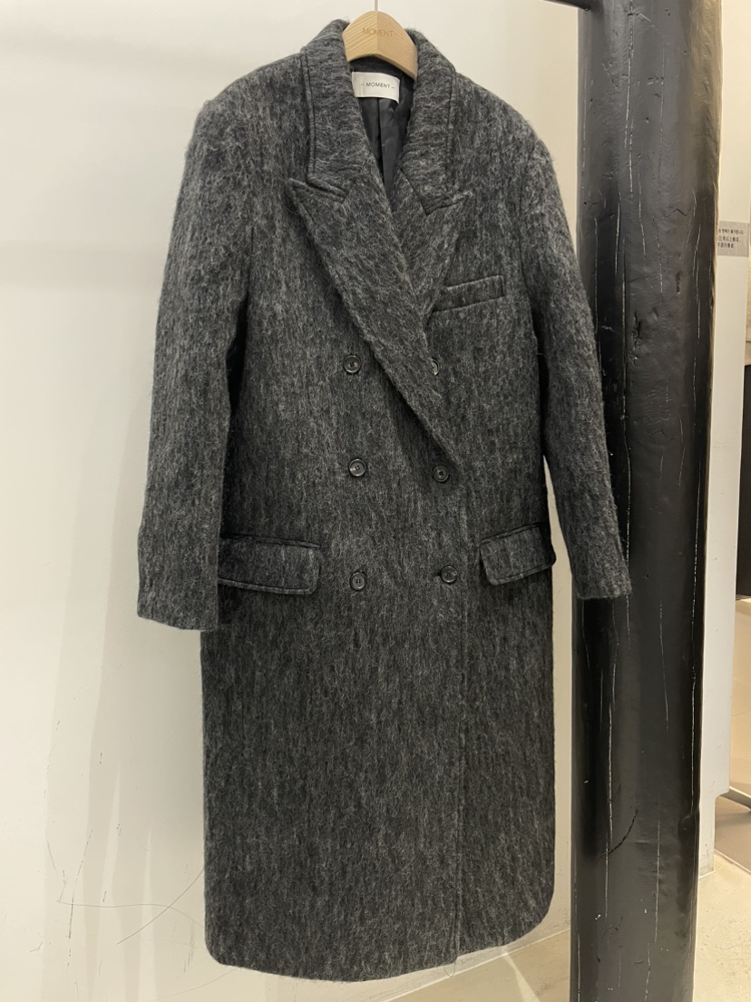 MOMENT東大門㊣實拍女裝新品人氣時尚真品熱賣中長款大衣雙層MOMENT/RECOVER中長款大衣圖色1