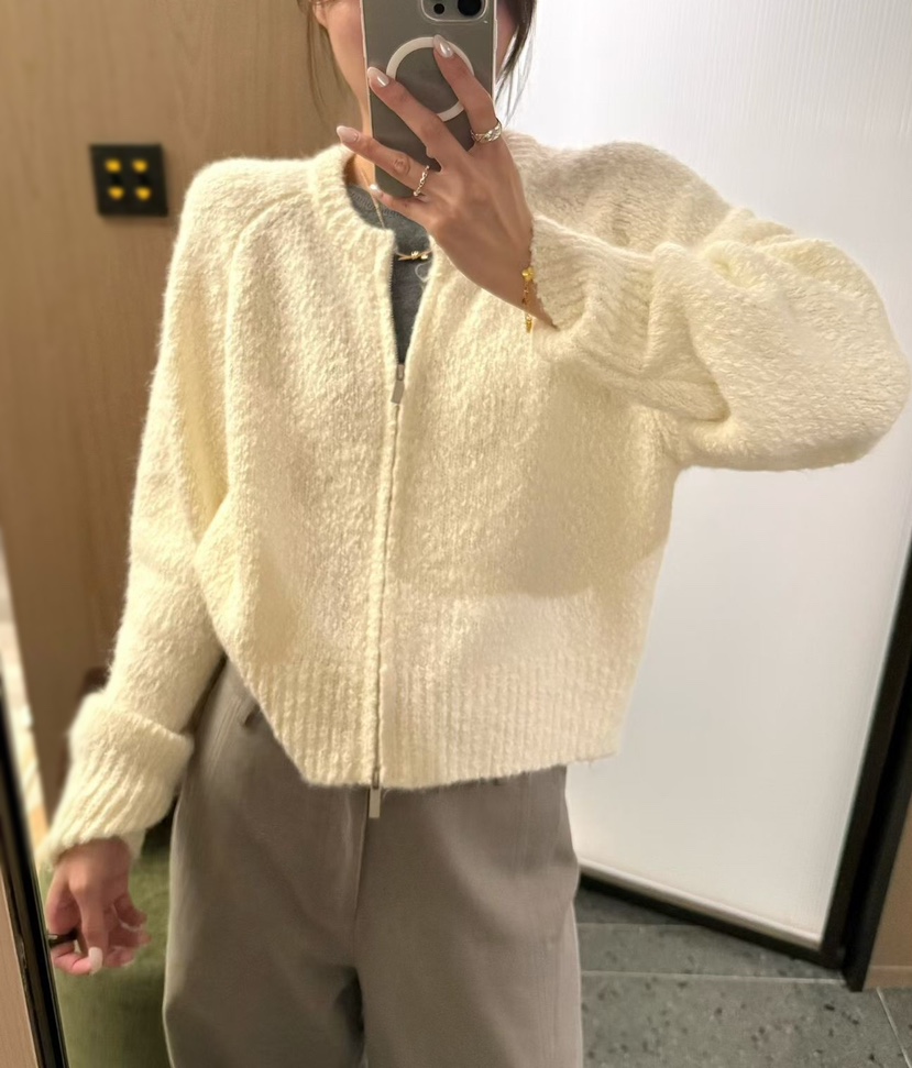 OLA東大門㊣代購女士新款熱賣真品休閑職業人氣推薦針織衫拉鏈mellor/OLA針織衫