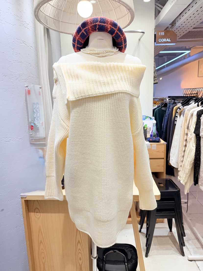 CORAL韓國直郵㊣女士新款熱賣人氣25秋冬休閑推薦真品連衣裙CORAL連衣裙圖色1