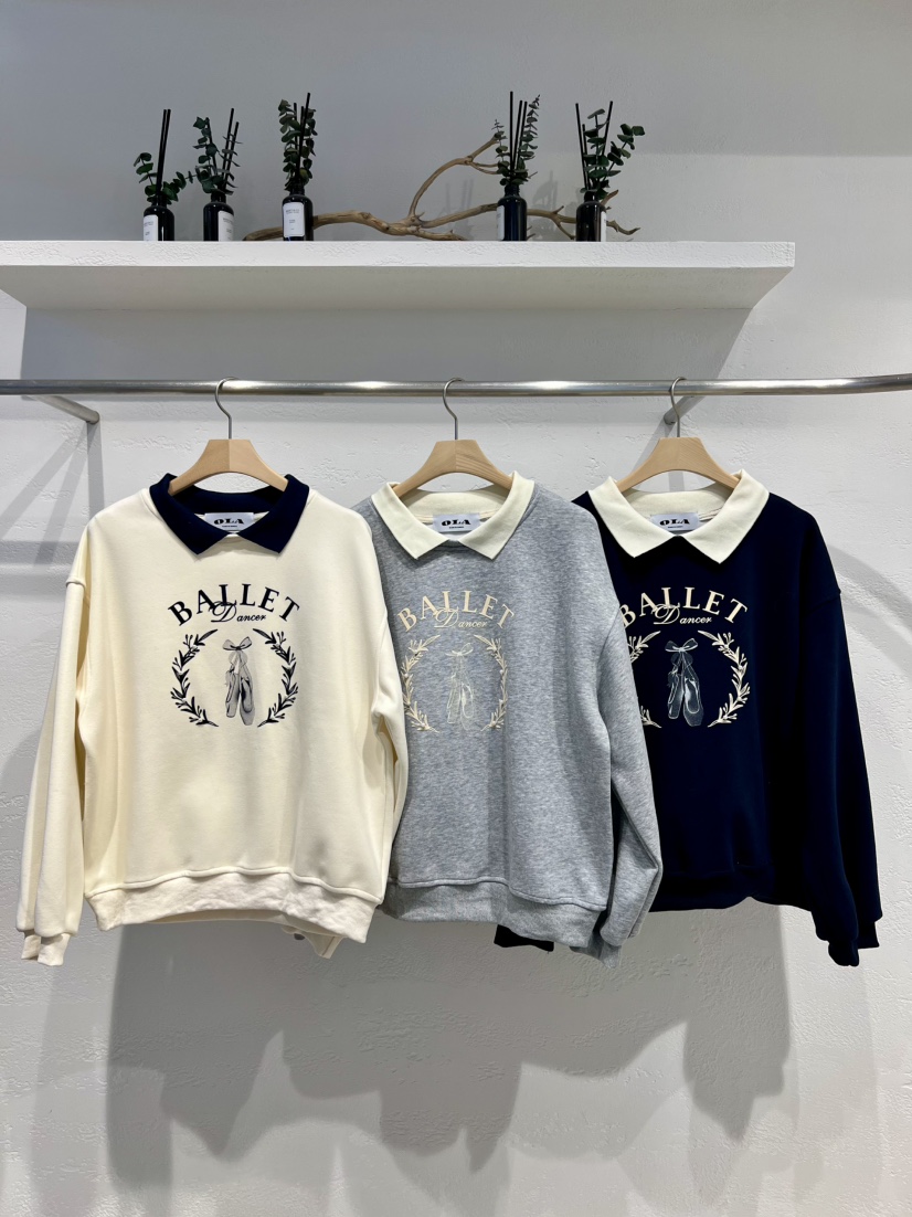 OLA東大門㊣直郵女裝新品25秋冬熱賣休閑人氣真品職業時尚衛衣mellor/OLA衛衣