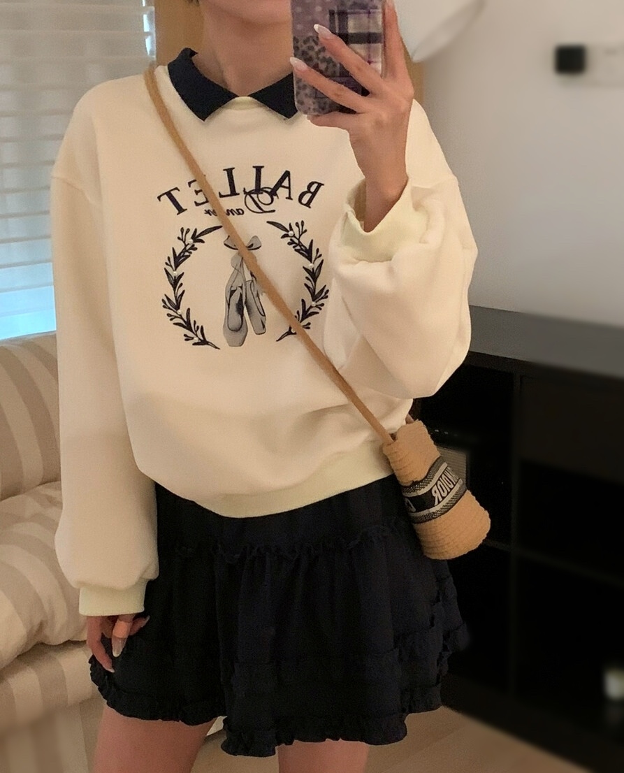 OLA東大門㊣直郵女裝新品25秋冬熱賣休閑人氣真品職業時尚衛衣mellor/OLA衛衣