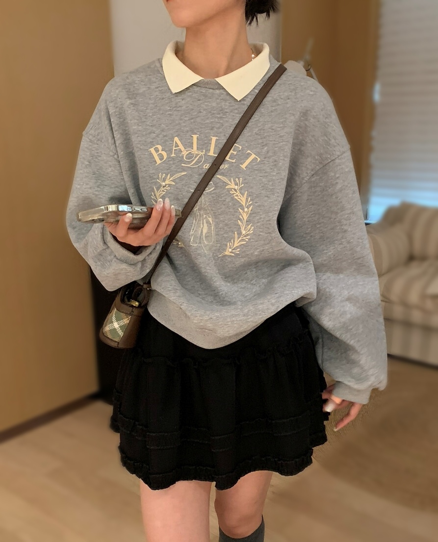 OLA東大門㊣直郵女裝新品25秋冬熱賣休閑人氣真品職業時尚衛衣mellor/OLA衛衣