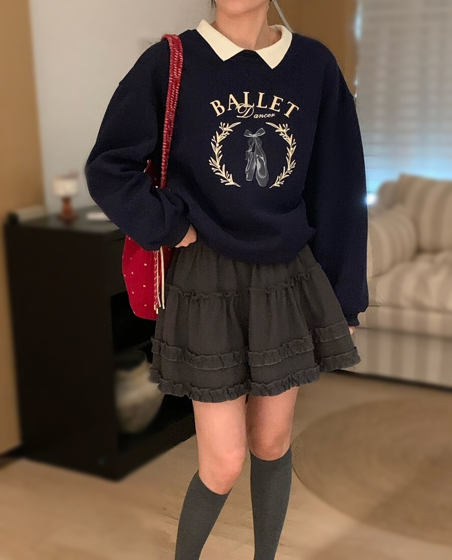 OLA東大門㊣直郵女裝新品25秋冬熱賣休閑人氣真品職業時尚衛衣mellor/OLA衛衣