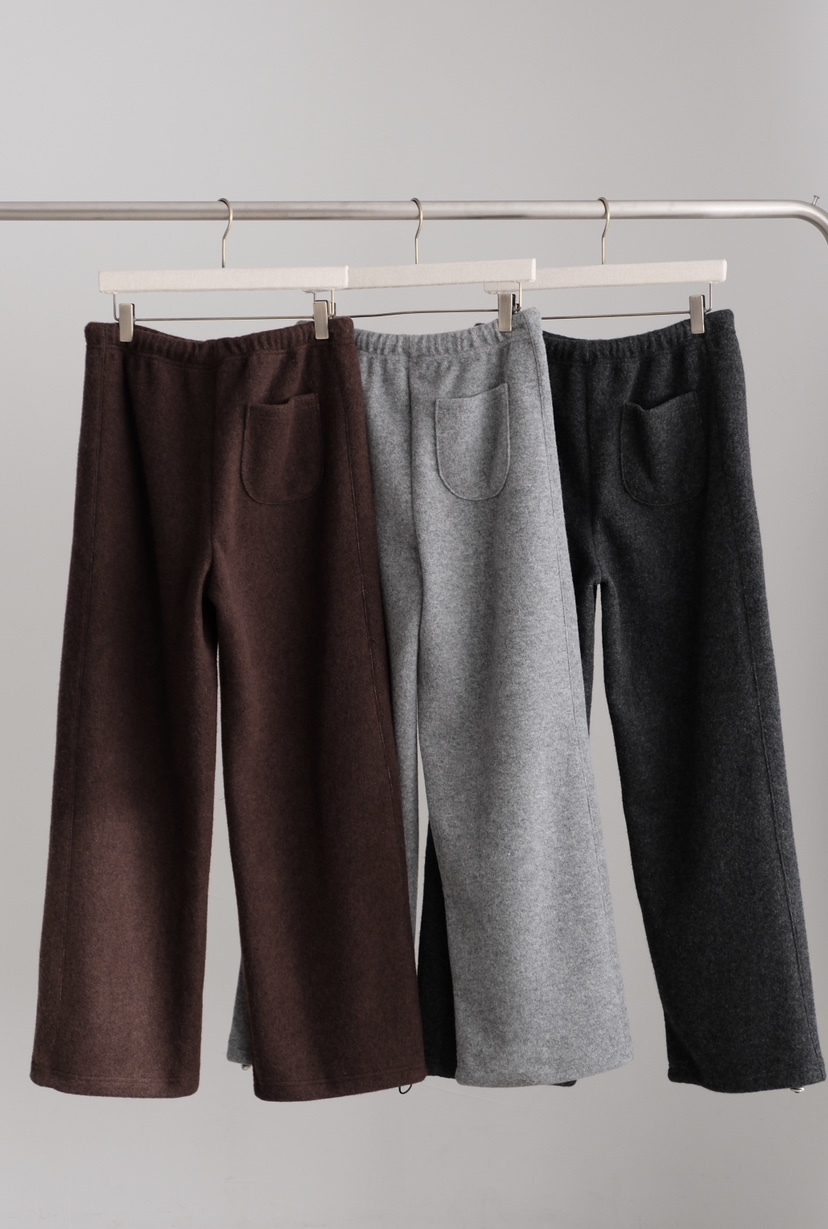 SORBET東大門㊣直郵女士新品休閑時尚推薦25秋冬休閑褲羊毛SORBET/flat white休閑褲