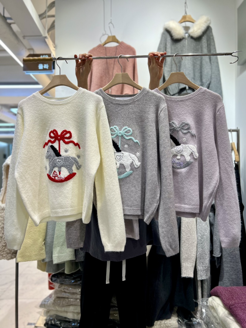 OLA東大門㊣實拍女士新款職業推薦人氣25秋冬時尚真品針織衫mellor/OLA針織衫