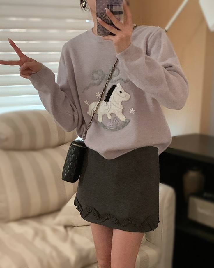 OLA東大門㊣實拍女士新款職業推薦人氣25秋冬時尚真品針織衫mellor/OLA針織衫