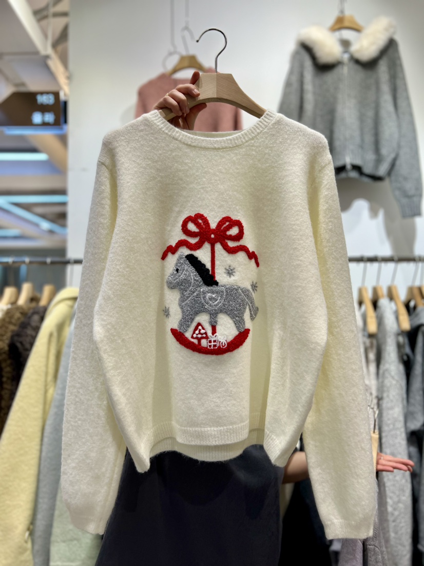 OLA東大門㊣實拍女士新款職業推薦人氣25秋冬時尚真品針織衫mellor/OLA針織衫圖色1