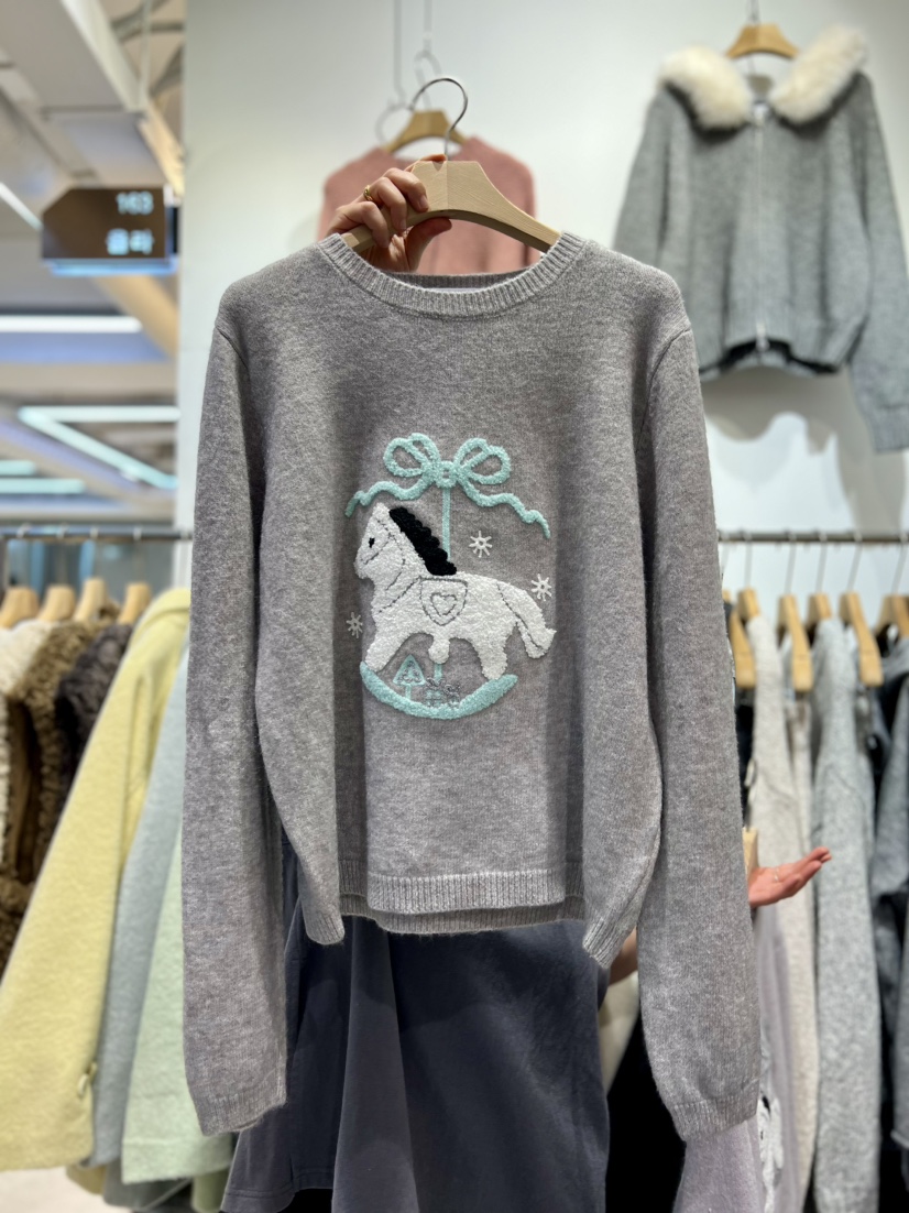 OLA東大門㊣實拍女士新款職業推薦人氣25秋冬時尚真品針織衫mellor/OLA針織衫圖色2