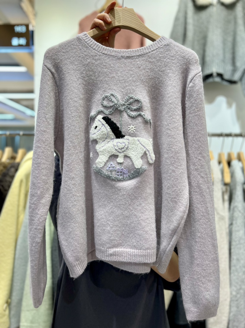 OLA東大門㊣實拍女士新款職業推薦人氣25秋冬時尚真品針織衫mellor/OLA針織衫圖色3