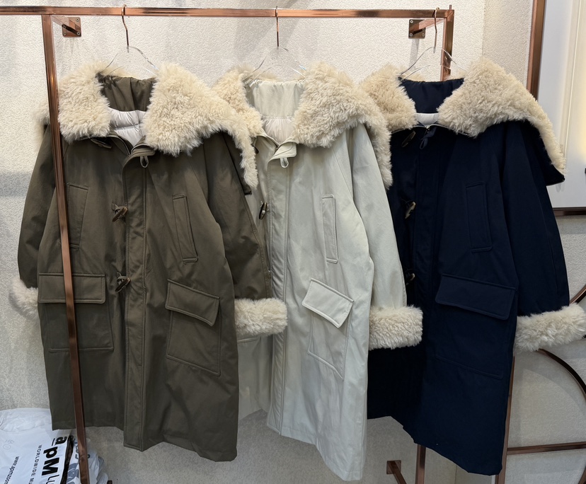 SYMBOL東大門㊣代購女裝新款時尚25秋冬推薦長款羽絨服羊毛SYMBOL長款羽絨服