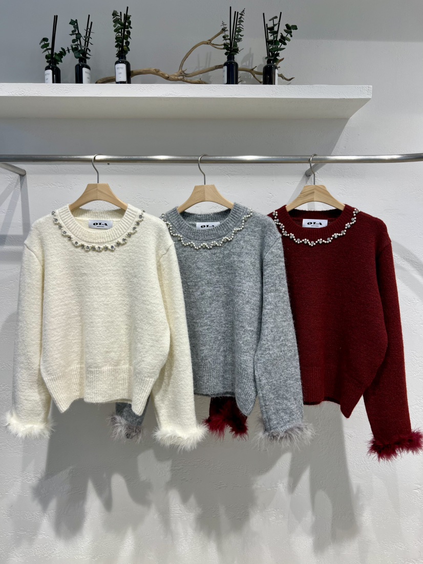 OLA東大門㊣代購女士新品真品人氣熱賣休閑25秋冬職業針織衫mellor/OLA針織衫