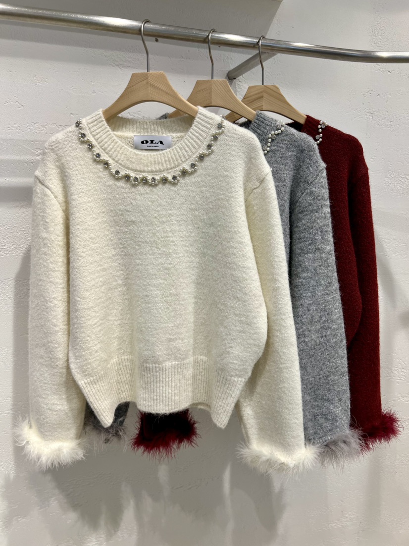 OLA東大門㊣代購女士新品真品人氣熱賣休閑25秋冬職業針織衫mellor/OLA針織衫