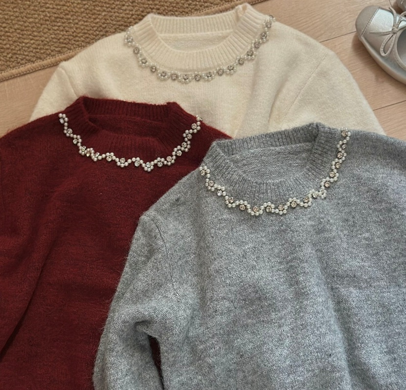 OLA東大門㊣代購女士新品真品人氣熱賣休閑25秋冬職業針織衫mellor/OLA針織衫