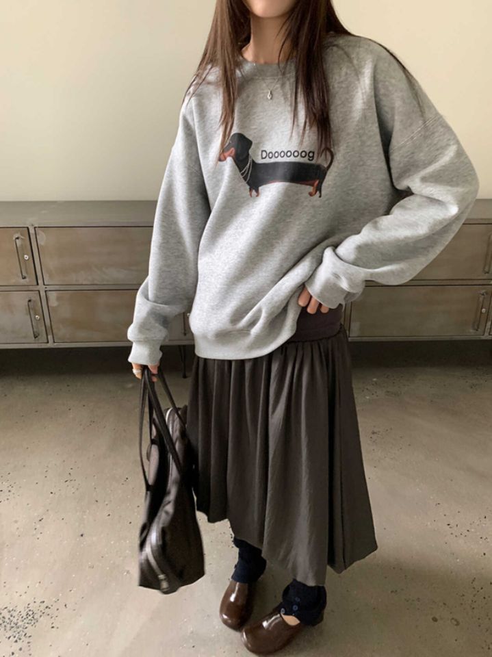 STAY HERE韓國直郵㊣女士新品職業人氣時尚休閑25秋冬衛衣STAY HERE衛衣