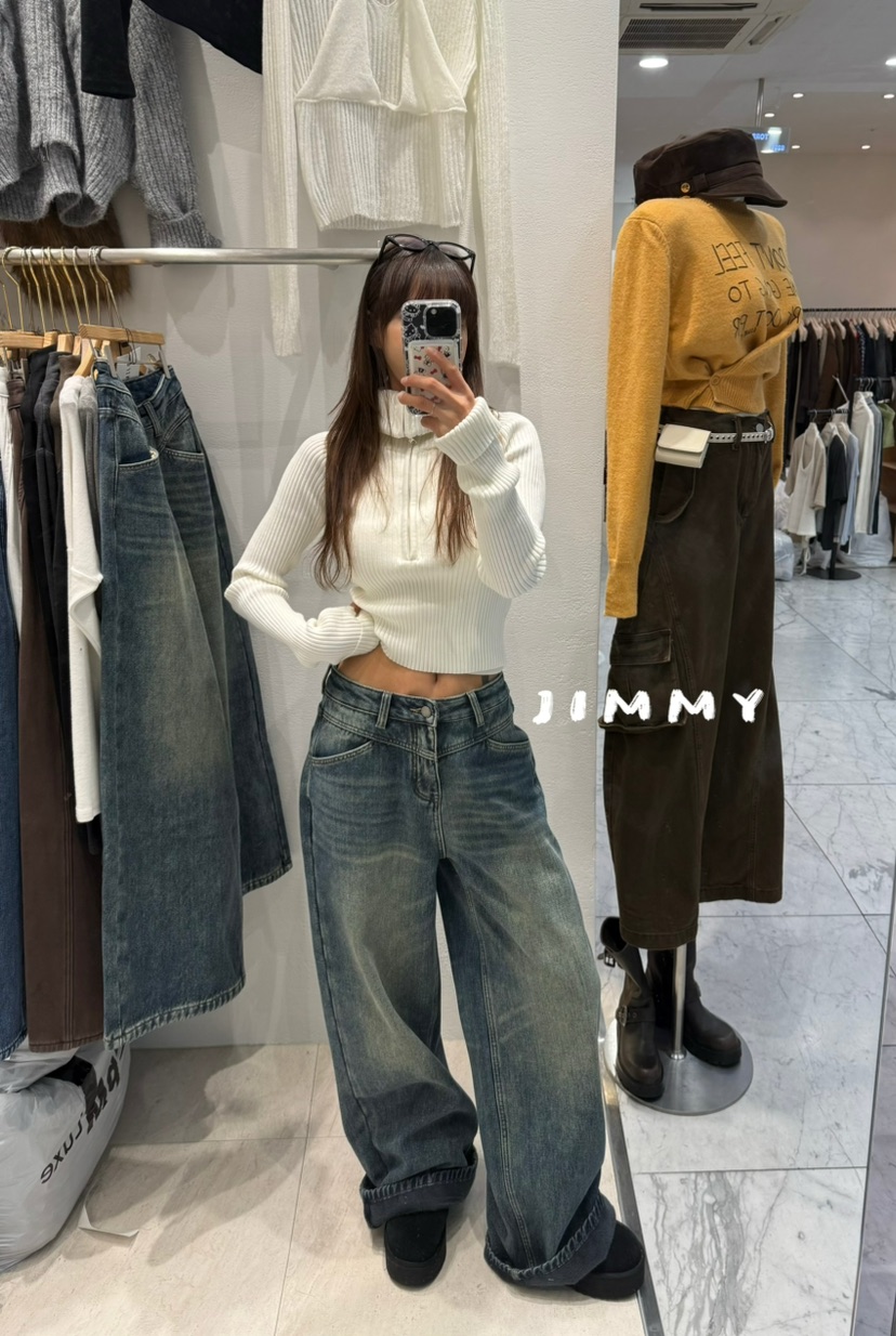 JIMMY東大門㊣代購女士新品真品熱賣推薦休閑人氣25秋冬針織衫JIMMY/REMAKE針織衫