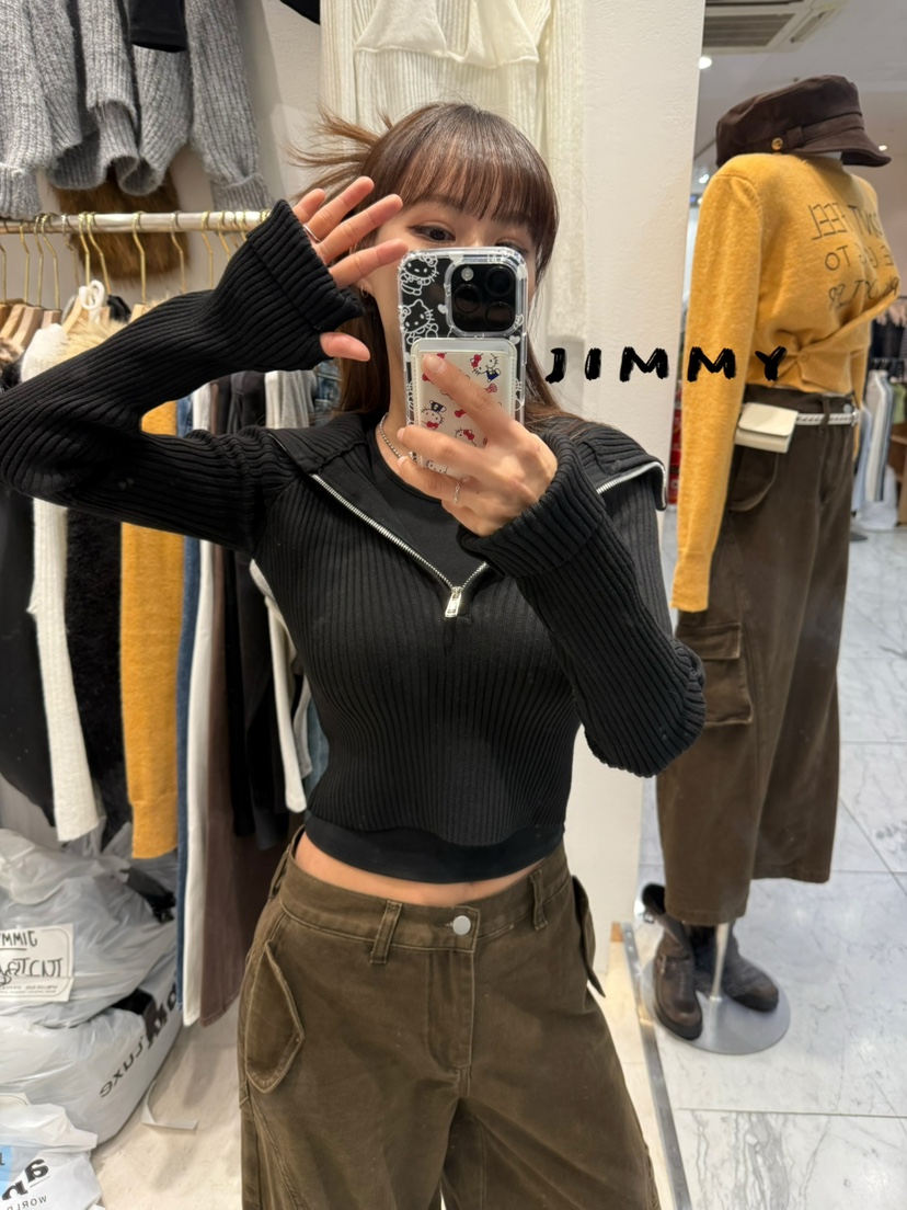 JIMMY東大門㊣代購女士新品真品熱賣推薦休閑人氣25秋冬針織衫JIMMY/REMAKE針織衫