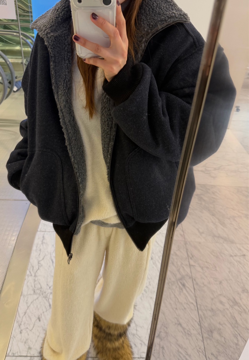 DE VENTI東大門㊣代購女士新款真品休閑25秋冬人氣夾克雙面DE VENTI夾克