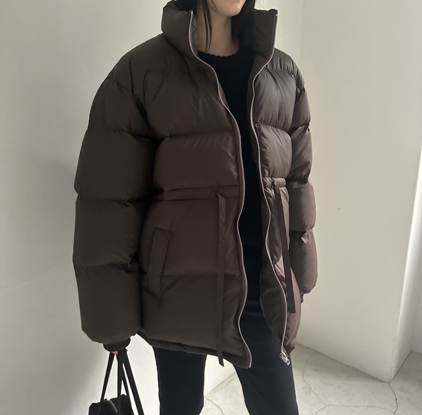 MOMENT韓國代購㊣女裝新款人氣職業真品推薦熱賣休閑短款棉服MOMENT/RECOVER短款棉服