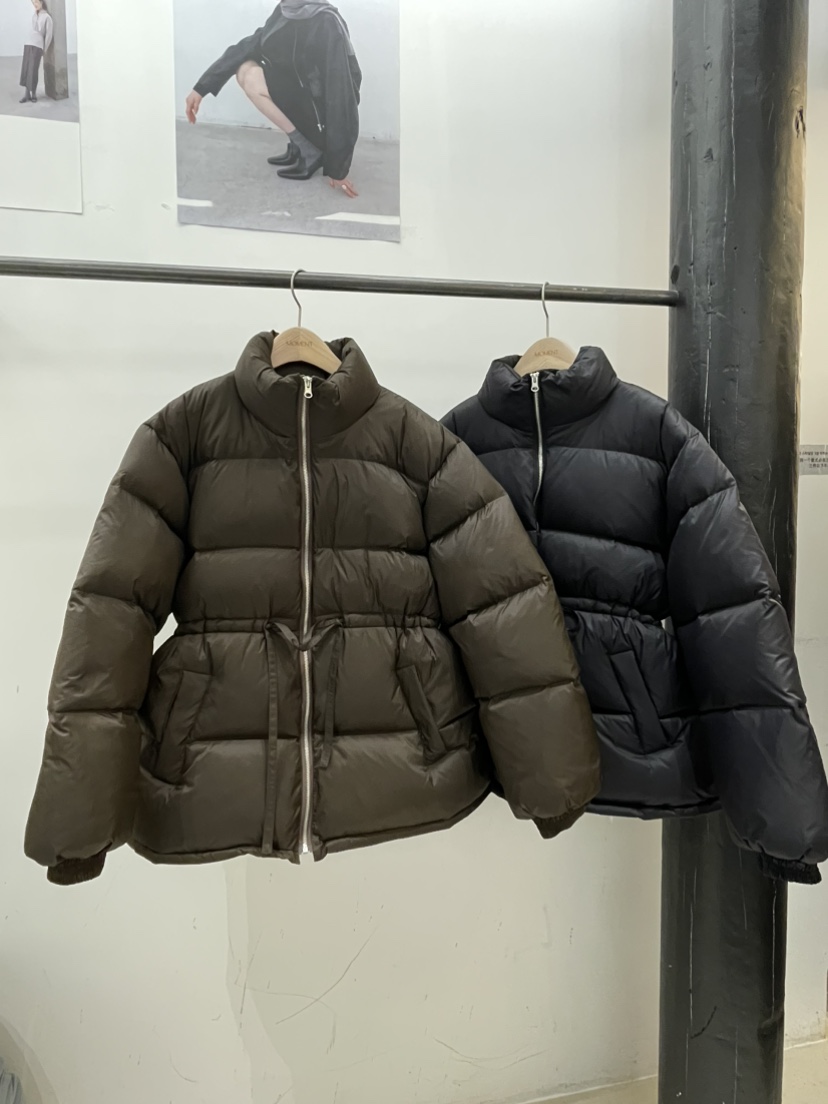 MOMENT韓國代購㊣女裝新款人氣職業真品推薦熱賣休閑短款棉服MOMENT/RECOVER短款棉服