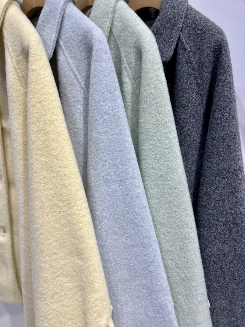 OLA韓國代購㊣女裝新品25秋冬休閑人氣真品時尚推薦中長款大衣mellor/OLA中長款大衣