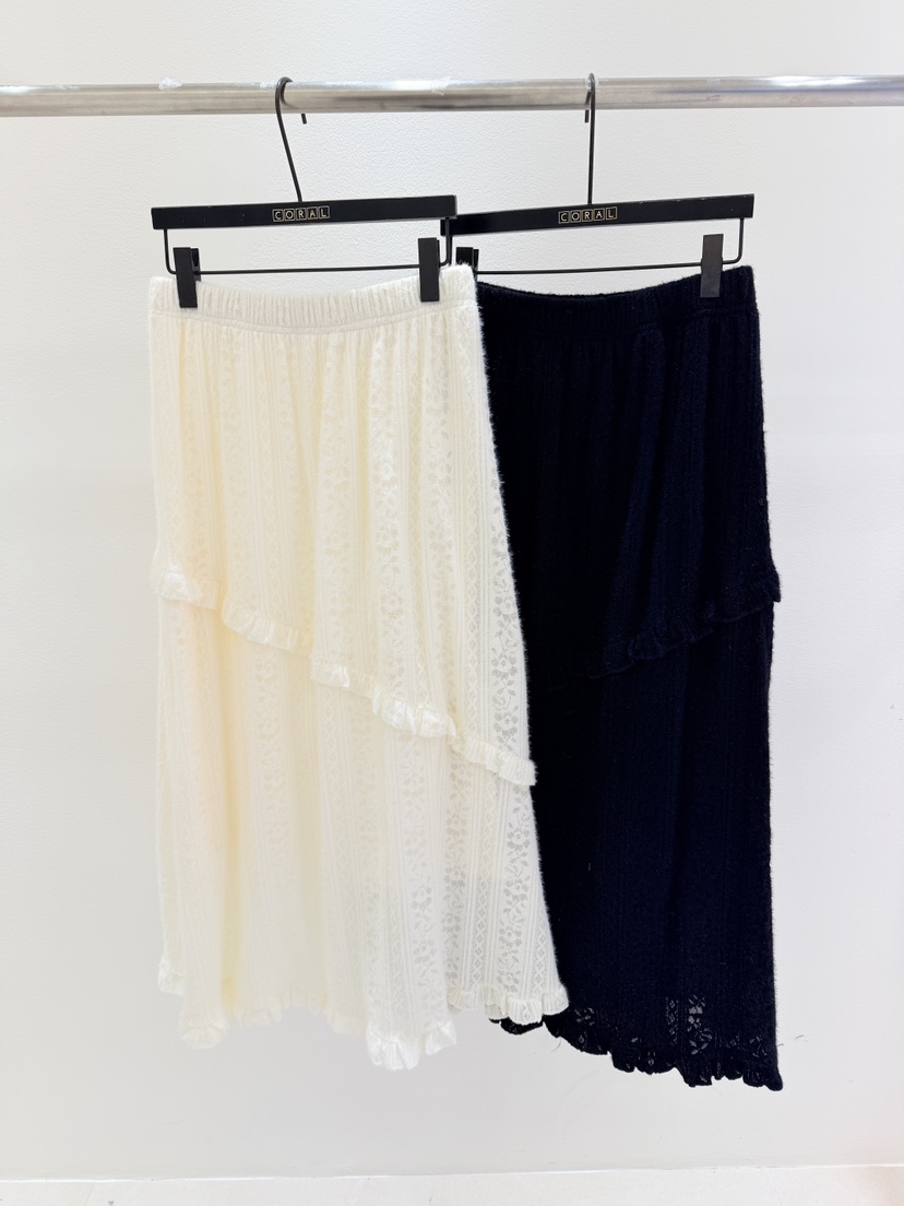 CORAL韓國直郵㊣女士新品真品時尚職業熱賣人氣推薦長裙蕾絲CORAL長裙