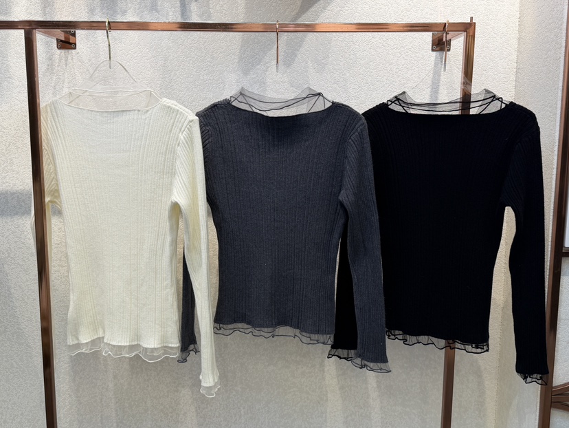 SYMBOL東大門㊣直郵女裝新款職業真品25秋冬熱賣針織衫透視SYMBOL針織衫