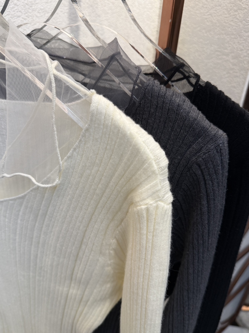 SYMBOL東大門㊣直郵女裝新款職業真品25秋冬熱賣針織衫透視SYMBOL針織衫